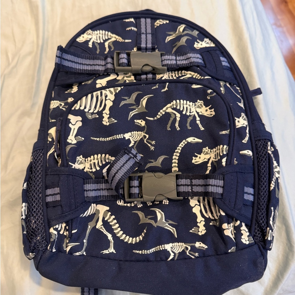 Pottery Barn Kids Navy Dinosaur Backpack
